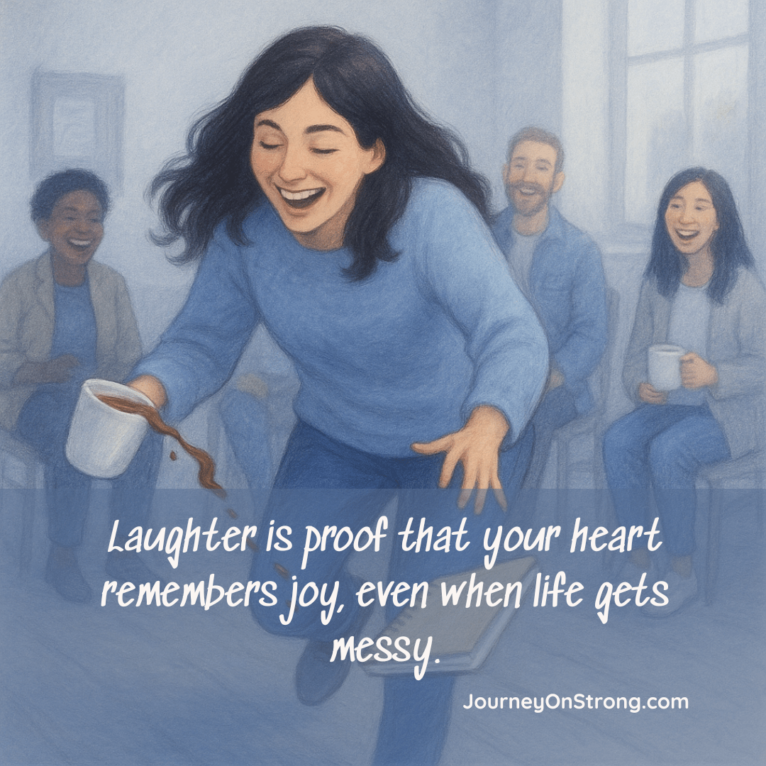Laughter is proof that your heart remembers joy, even when life gets messy.