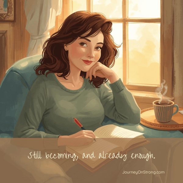 Still becoming, and already enough.