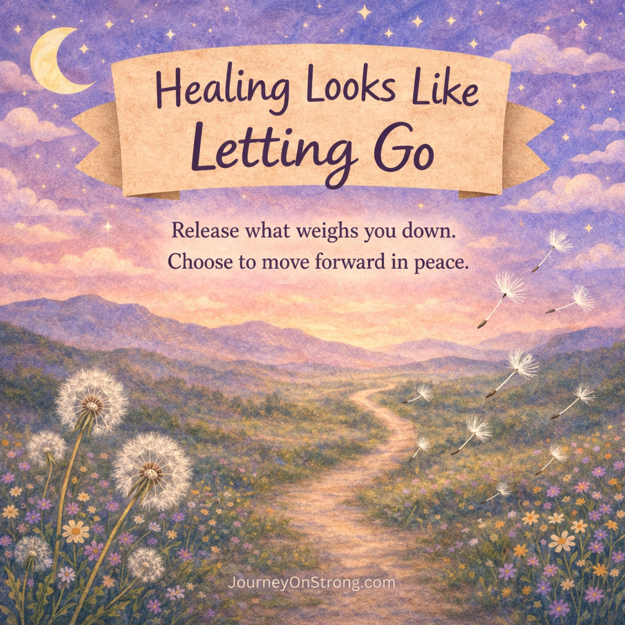 Healing looks like letting go.