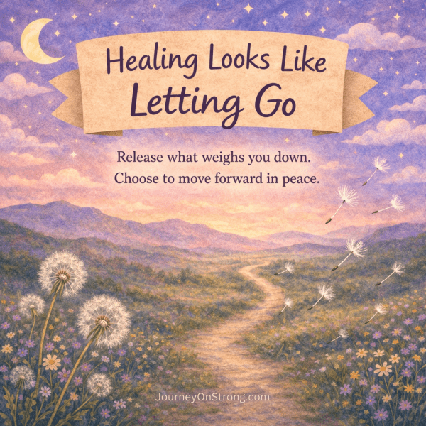 Healing looks like letting go.